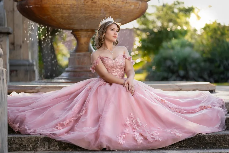 Vestido rosa con flores
